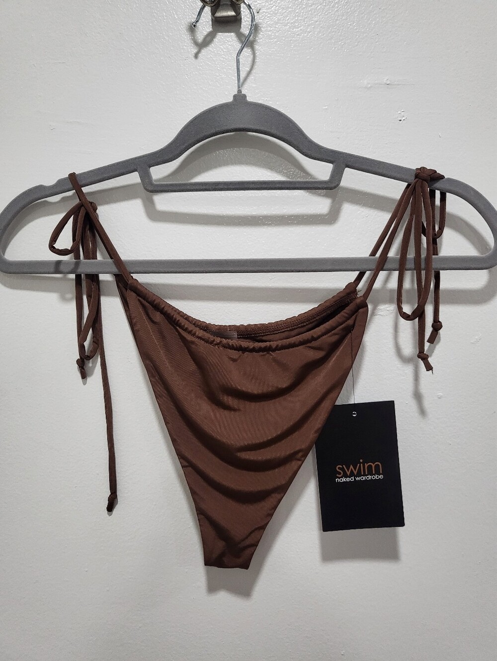 NWT Naked Wardrobe Brown Bikini Bottoms - Size XL